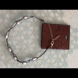 Freshwater Pearl Choker Necklace on grey w BONUS